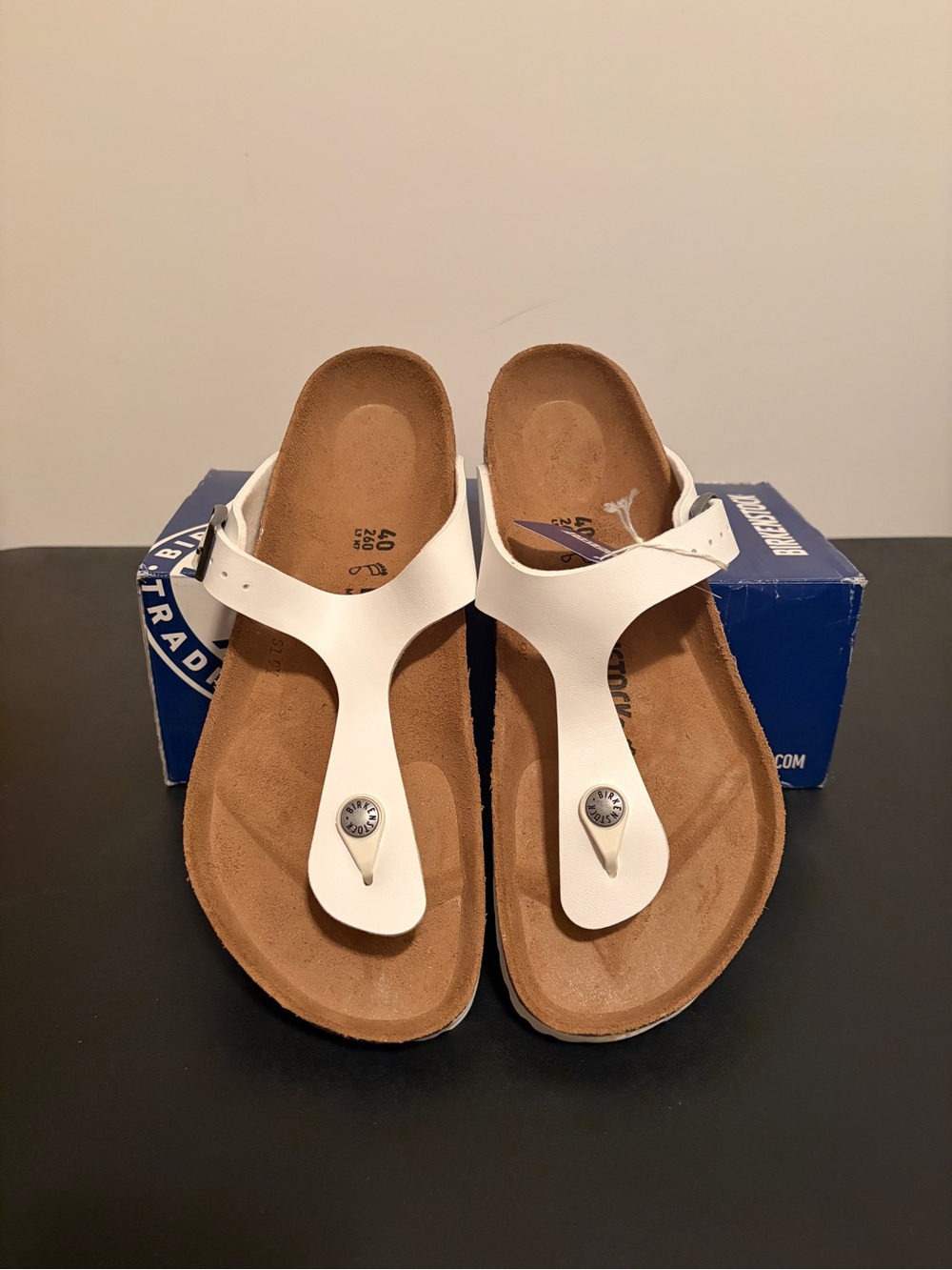 Birkenstock Gizeh BS White- Women’s JB - Picture 2 of 5